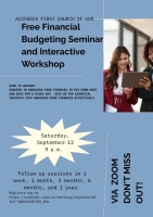 Free Financial Budgeting Seminar and Interactive Workshop